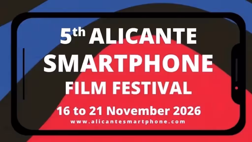 El festival de cine con móvil de Alicante abre su quinta edición a creadores de la provincia Cartel de la quinta edición del Alicante Smartphone Film Festival, del 16 al 21 de noviembre de 2026