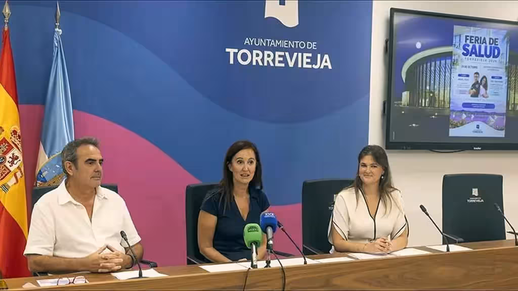 Presentación de la Feria de Salud; no es una fotografía de la feria celebrada